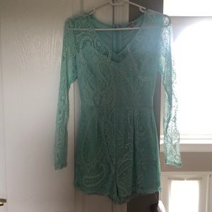 Long sleeve romper